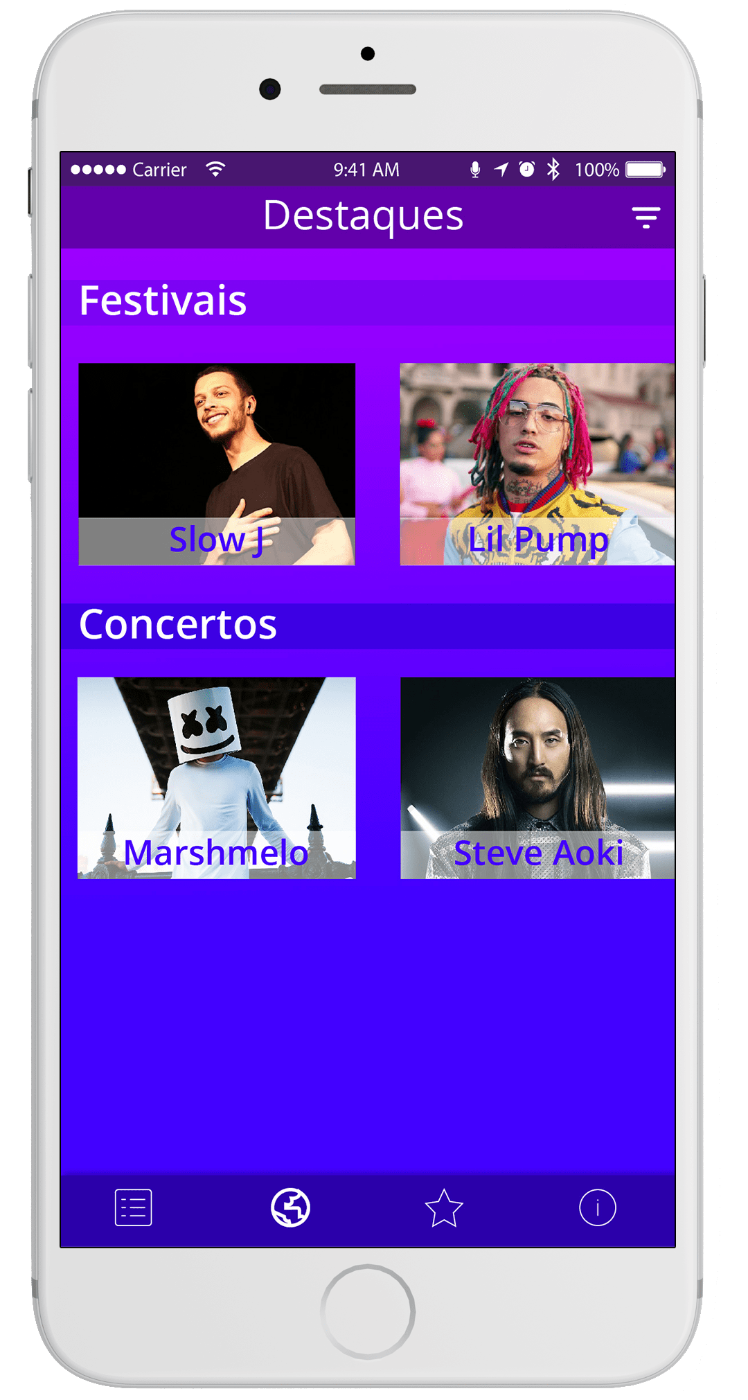 Ecrã Destaque